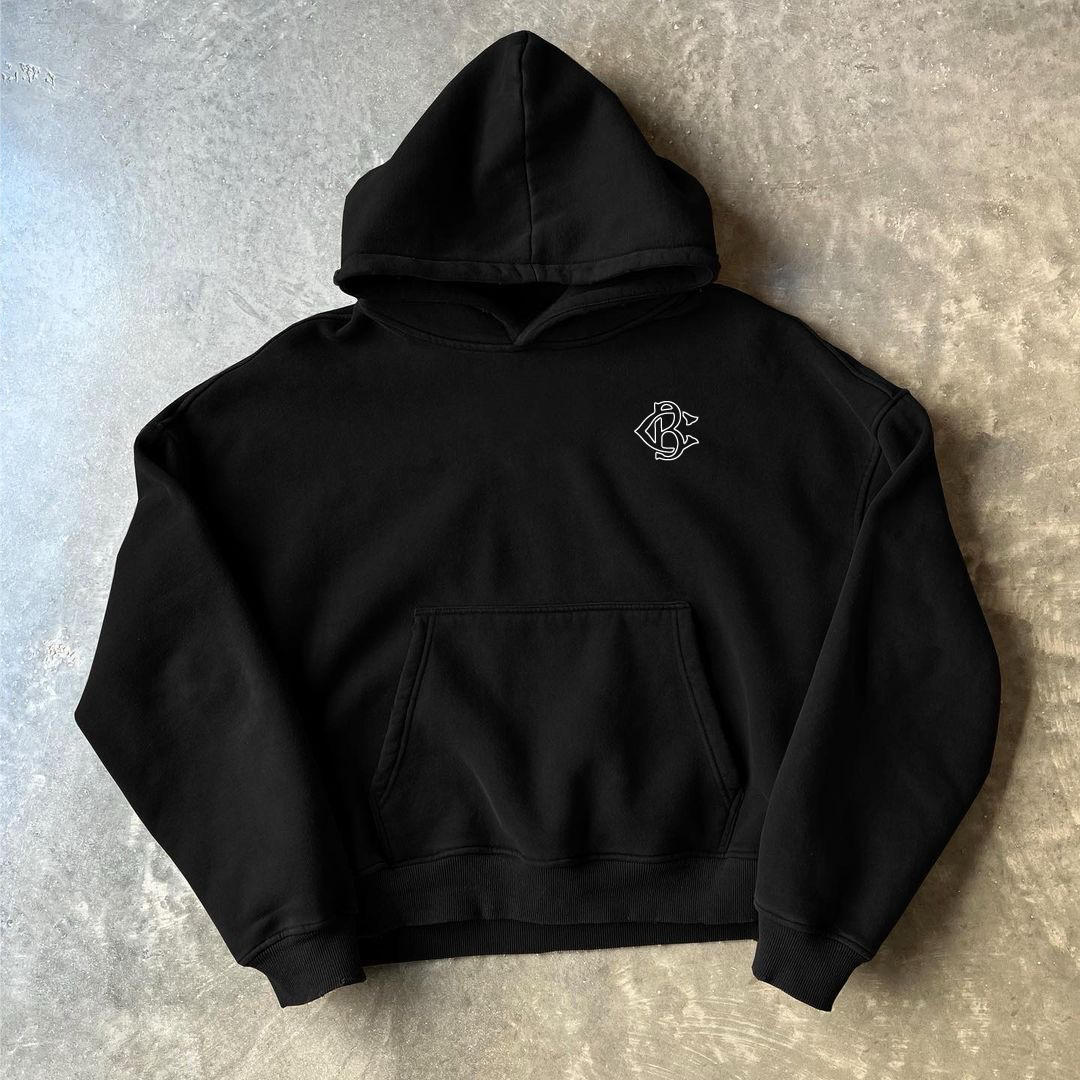 BLACK/WHITE HOODIE