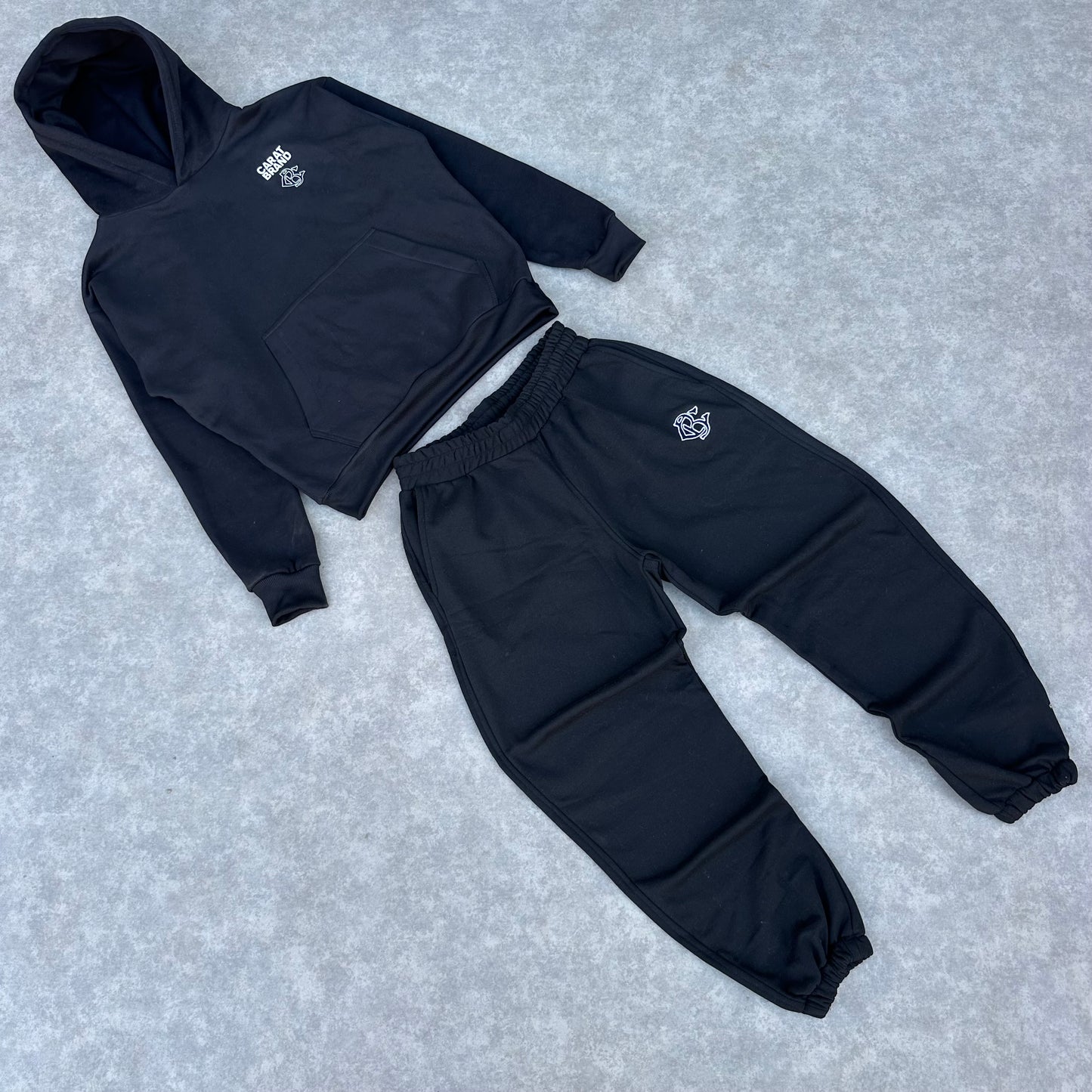 BLACK MINIMALIST JOGGER SUIT