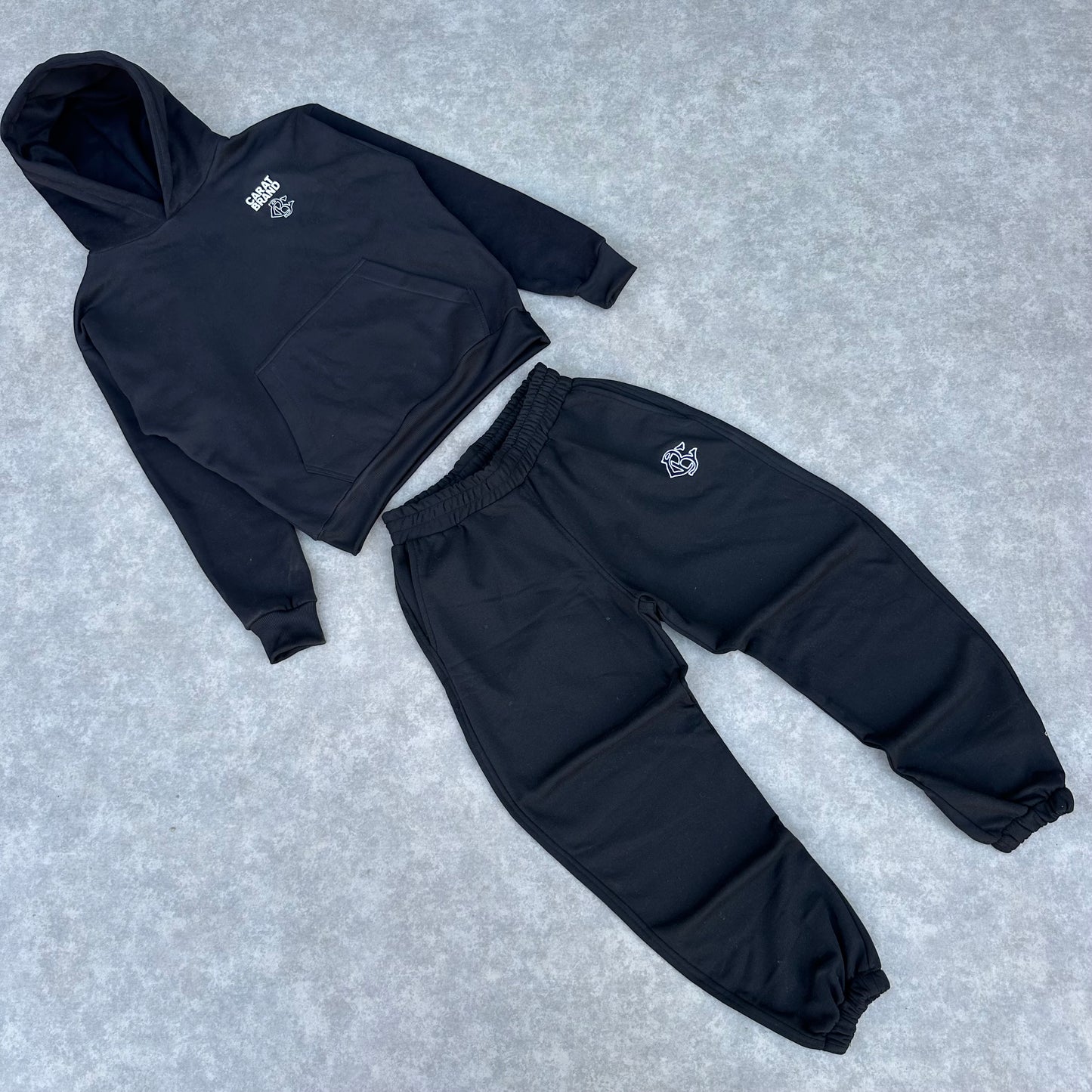 BLACK MINIMALIST JOGGER SUIT