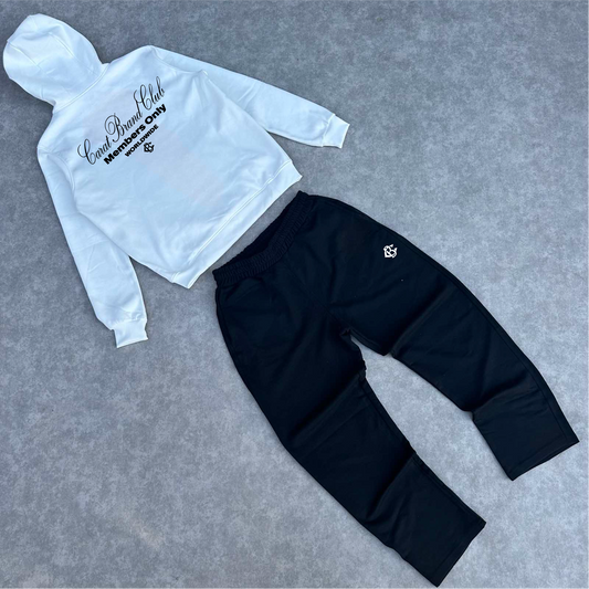 BLACK&WHITE JOGGER SUIT